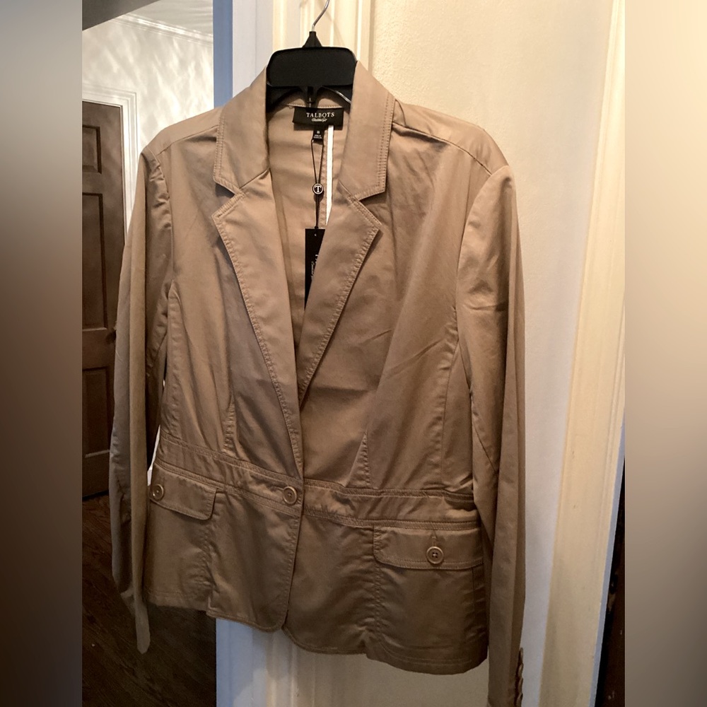 Talbots Lightweight Tan Blazer/Jacket (16)